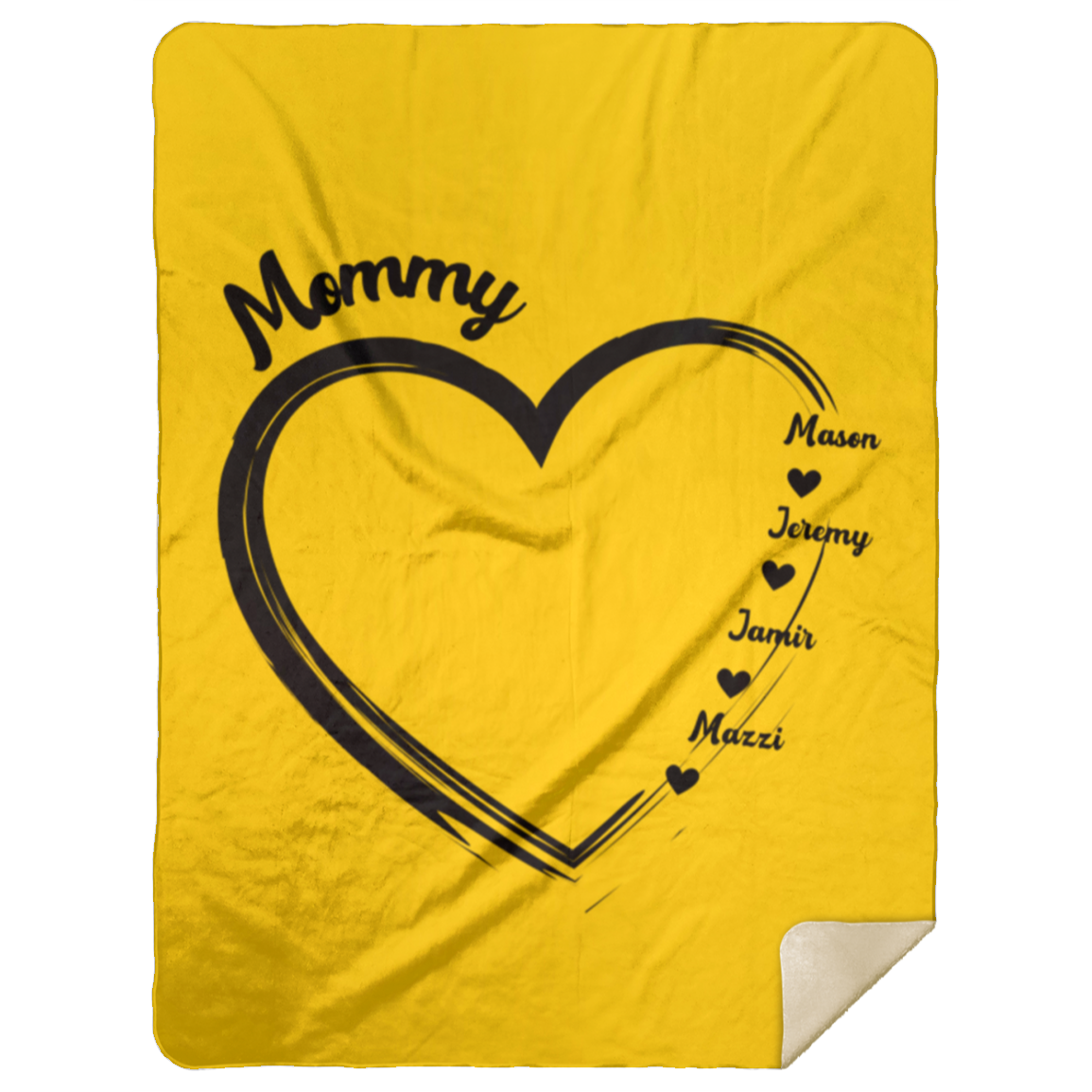 Mommy w/names - Premium Sherpa Blanket