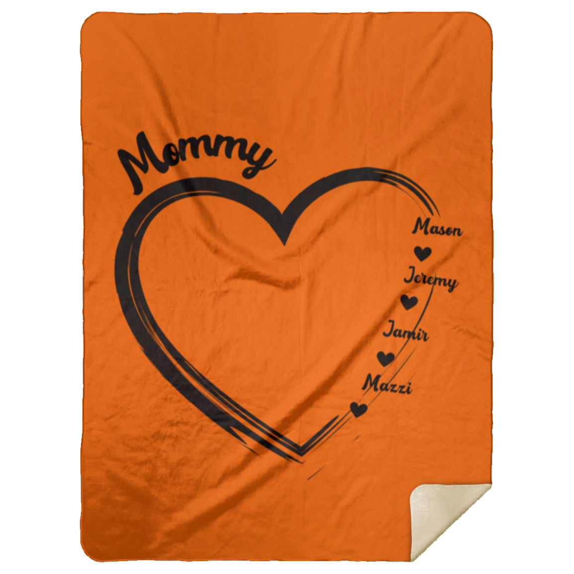 Mommy w/names - Premium Sherpa Blanket