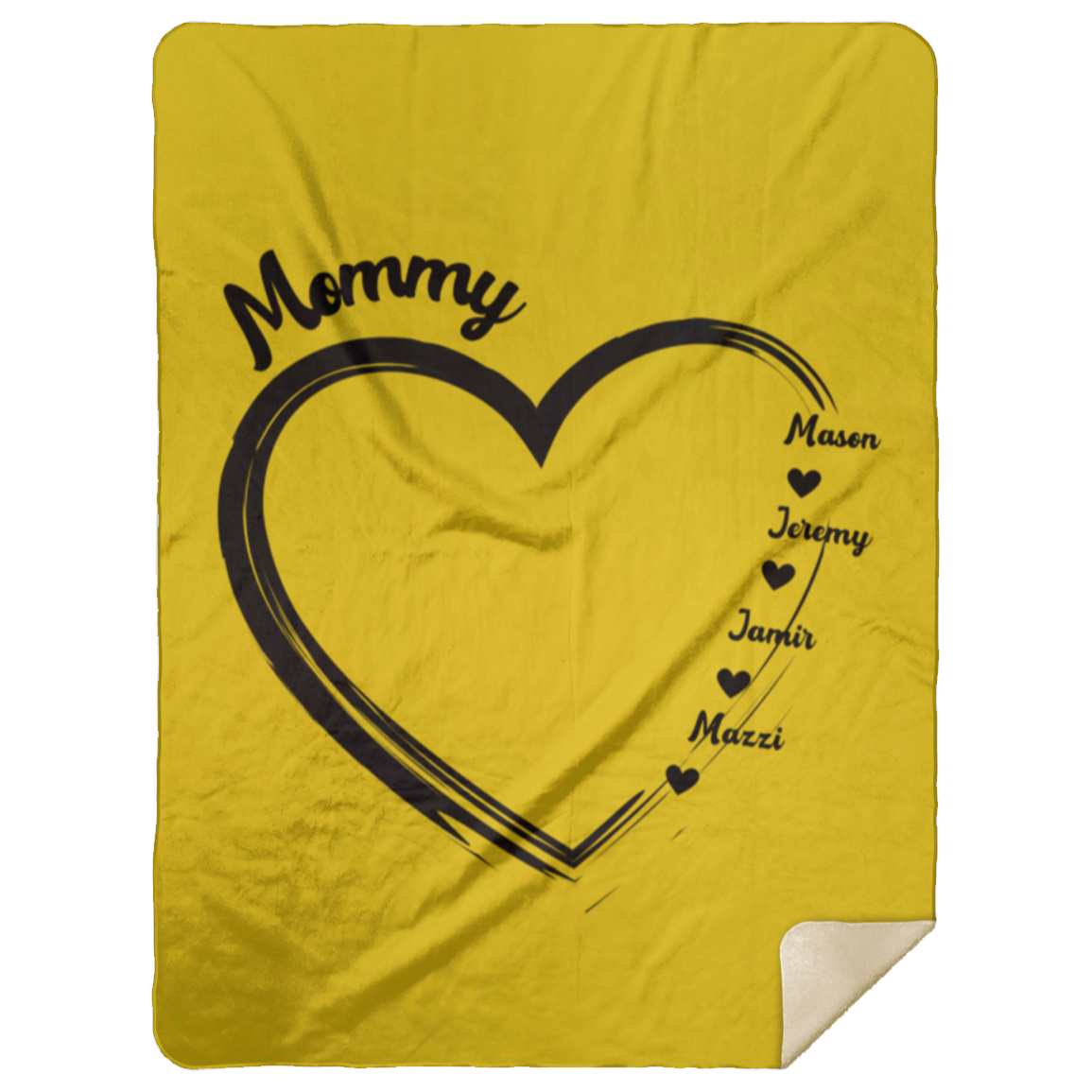 Mommy w/names - Premium Sherpa Blanket
