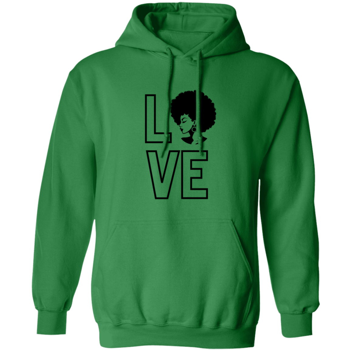 Love (Natural Hair pic) Pullover Hoodie