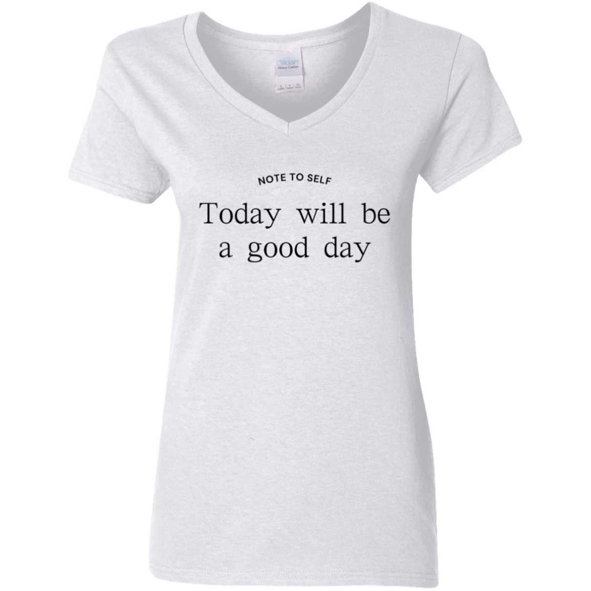Note to Self - Good Day - V-Neck T-Shirt