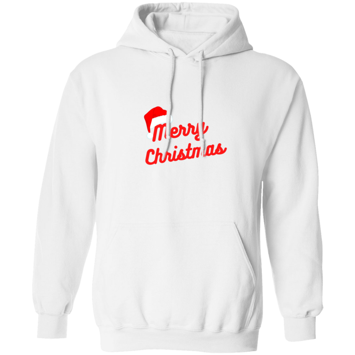 Merry Christmas w/hat Pullover Hoodie