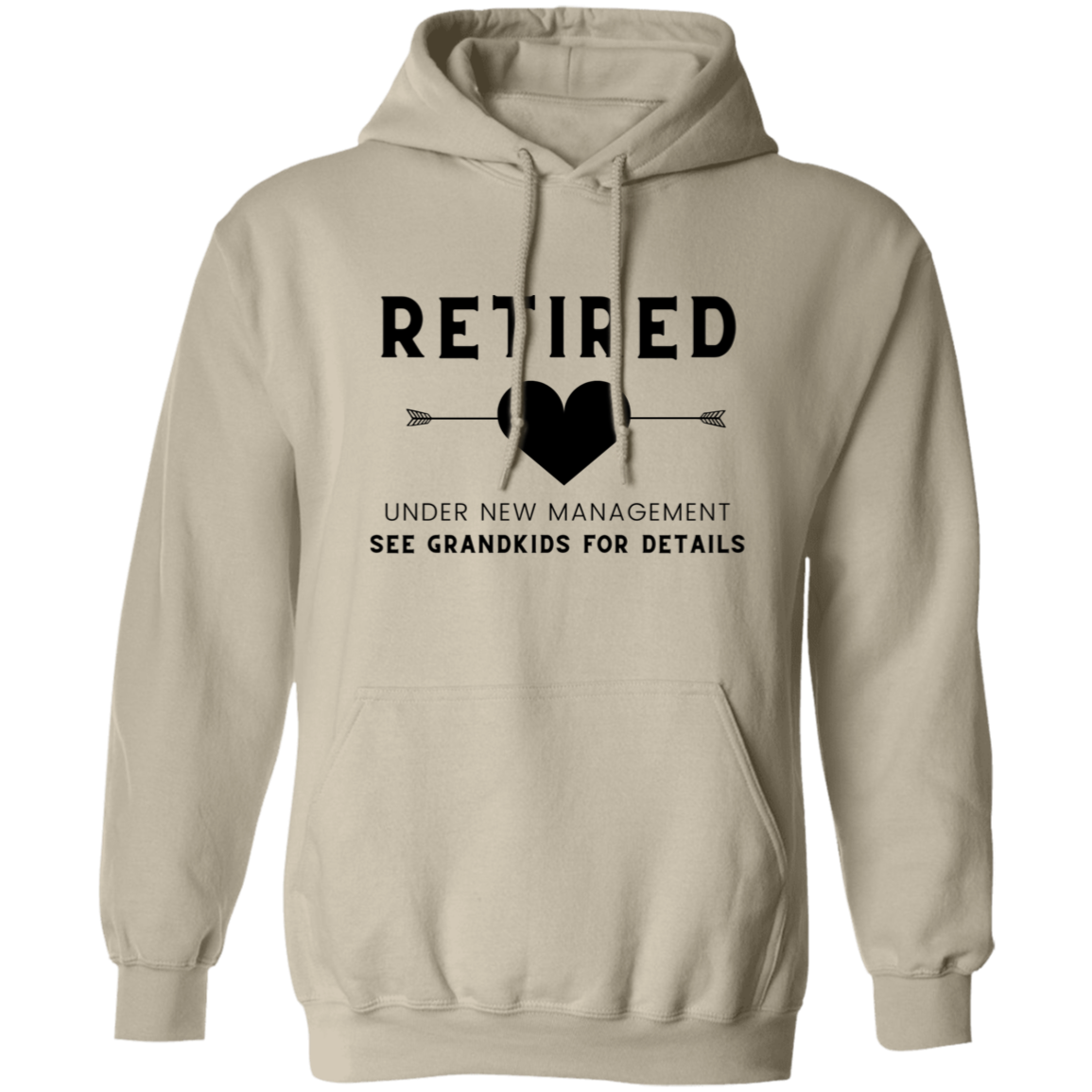 Retired Under New Mgmt Pullover Hoodie