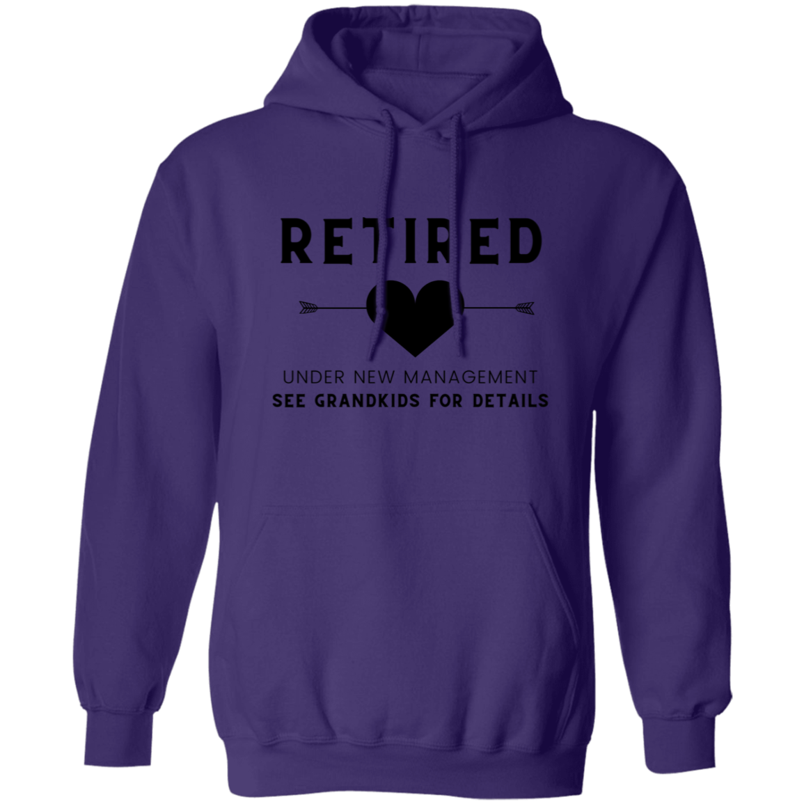 Retired Under New Mgmt Pullover Hoodie