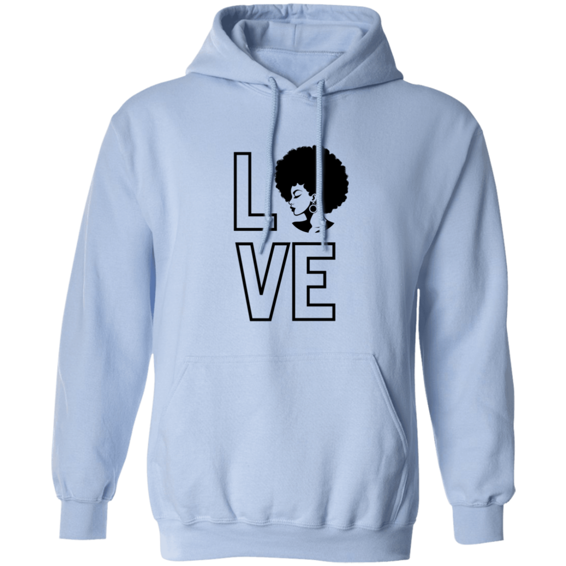 Love (Natural Hair pic) Pullover Hoodie