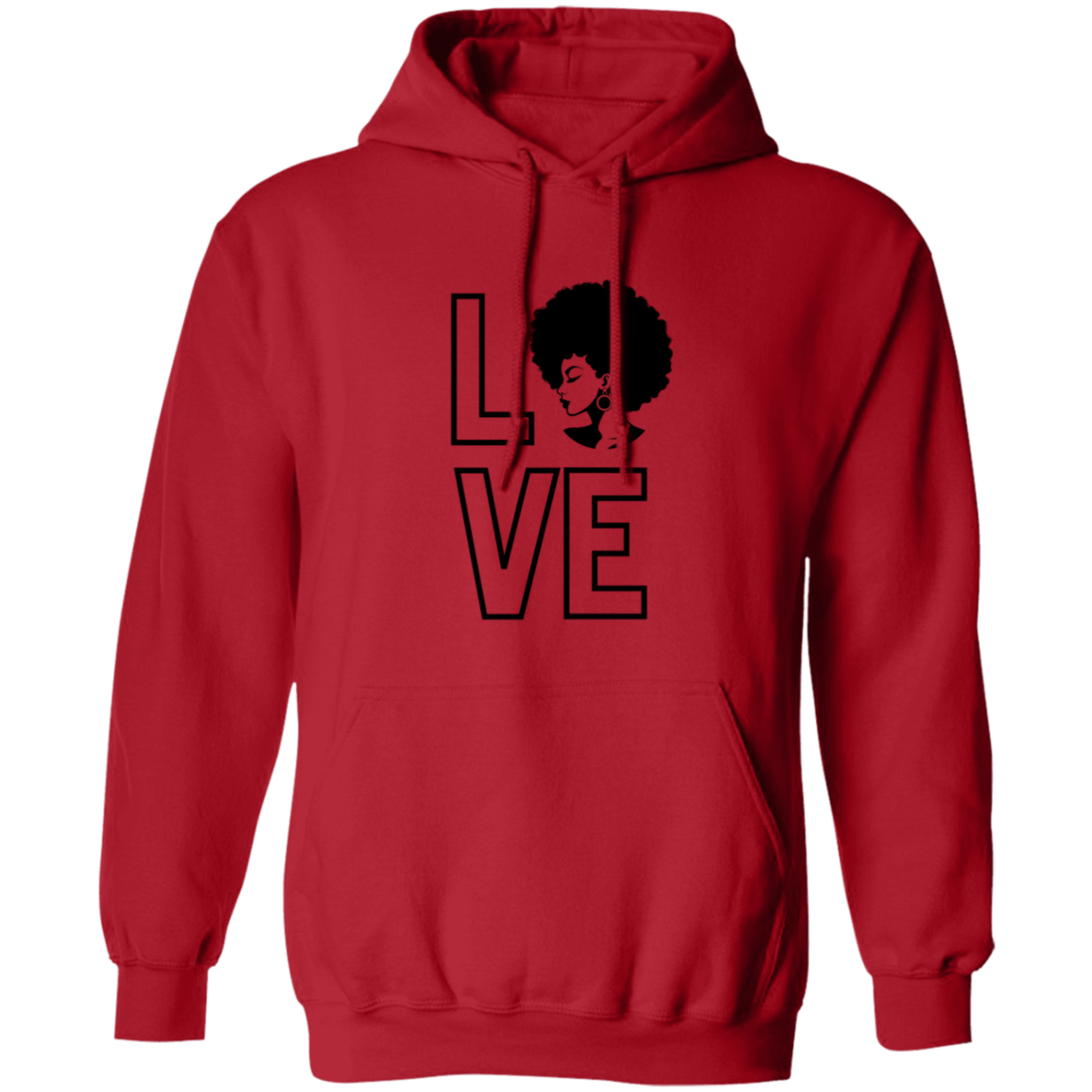 Love (Natural Hair pic) Pullover Hoodie