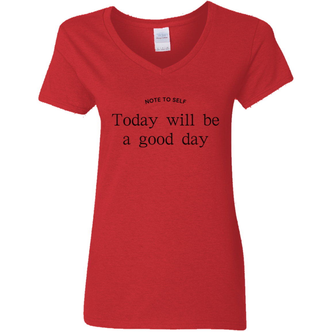 Note to Self - Good Day - V-Neck T-Shirt