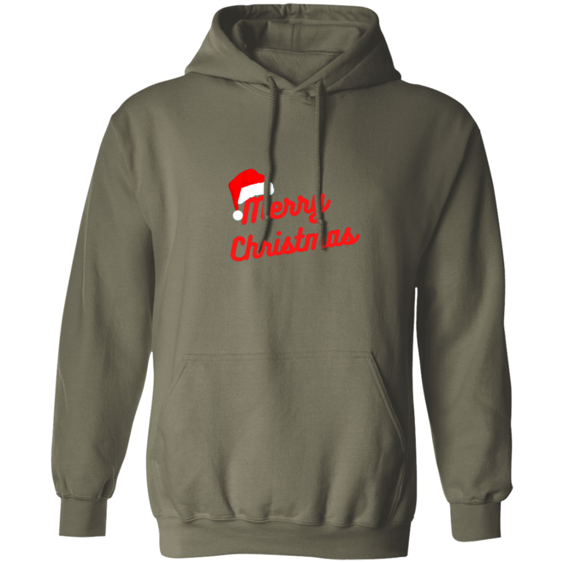Merry Christmas w/hat Pullover Hoodie