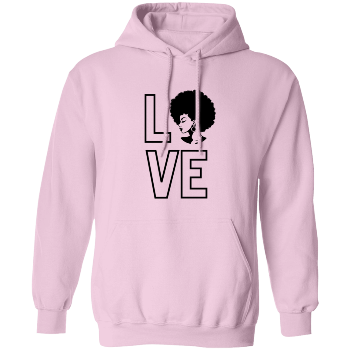 Love (Natural Hair pic) Pullover Hoodie