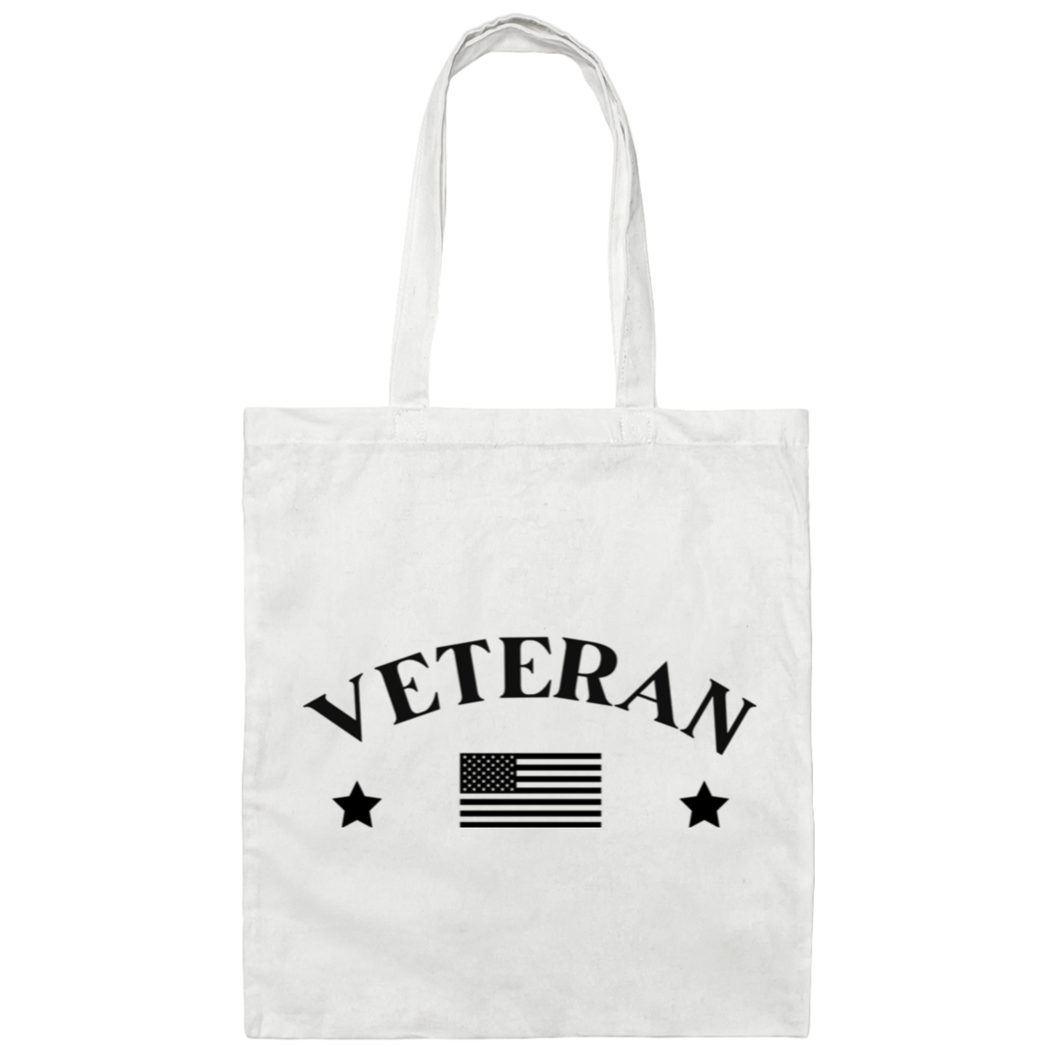 Veteran w/Flag - Tote Bag