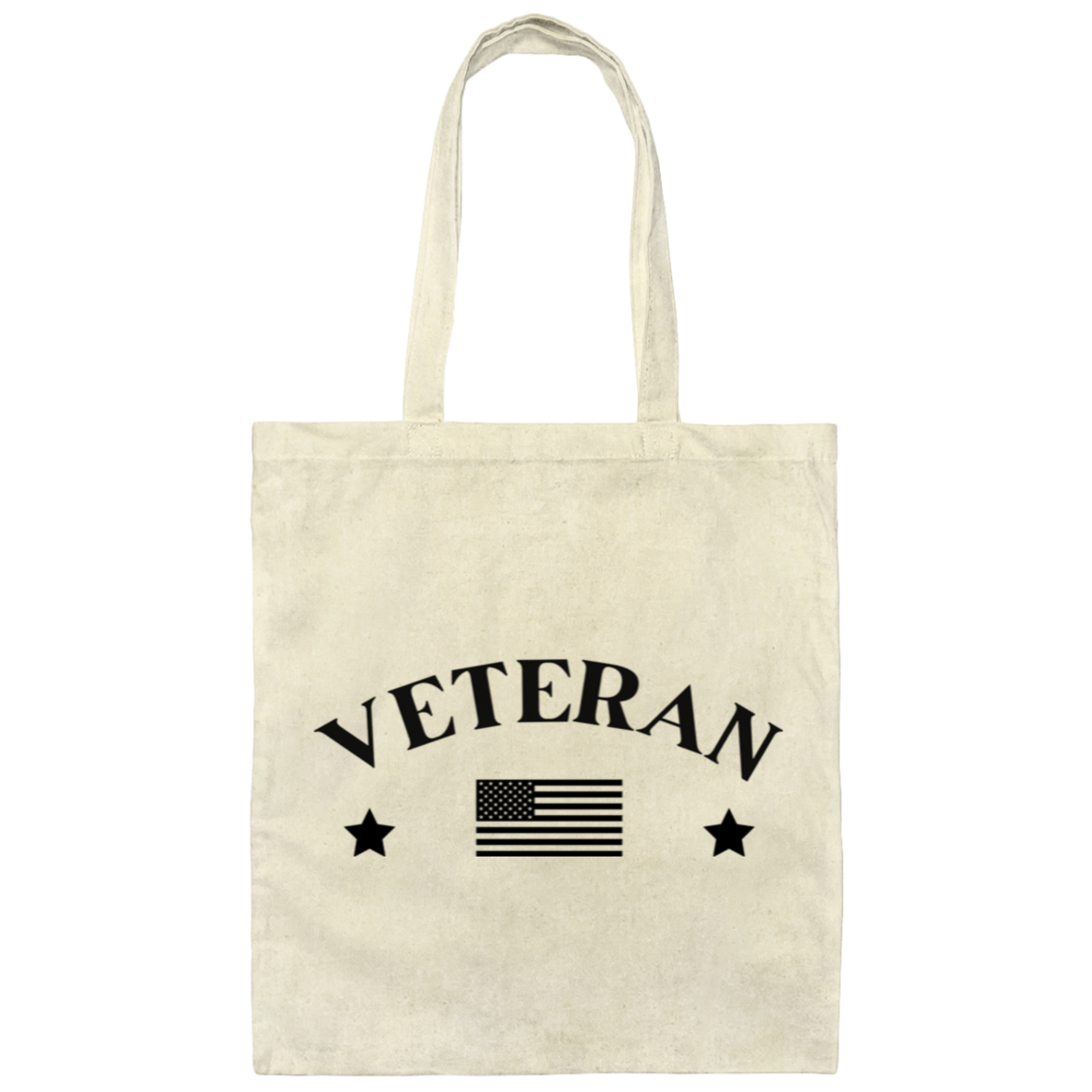 Veteran w/Flag - Tote Bag