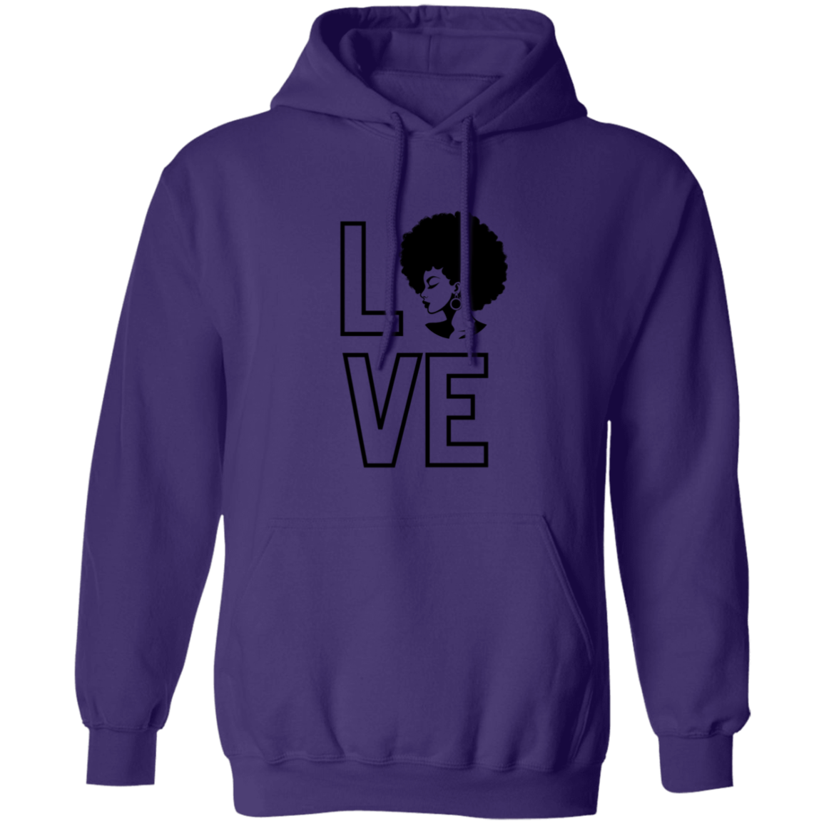 Love (Natural Hair pic) Pullover Hoodie