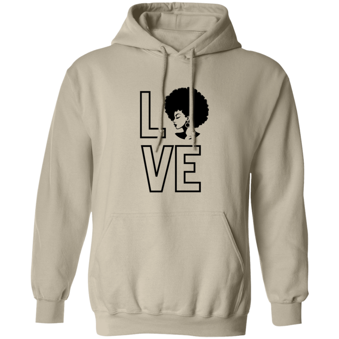 Love (Natural Hair pic) Pullover Hoodie