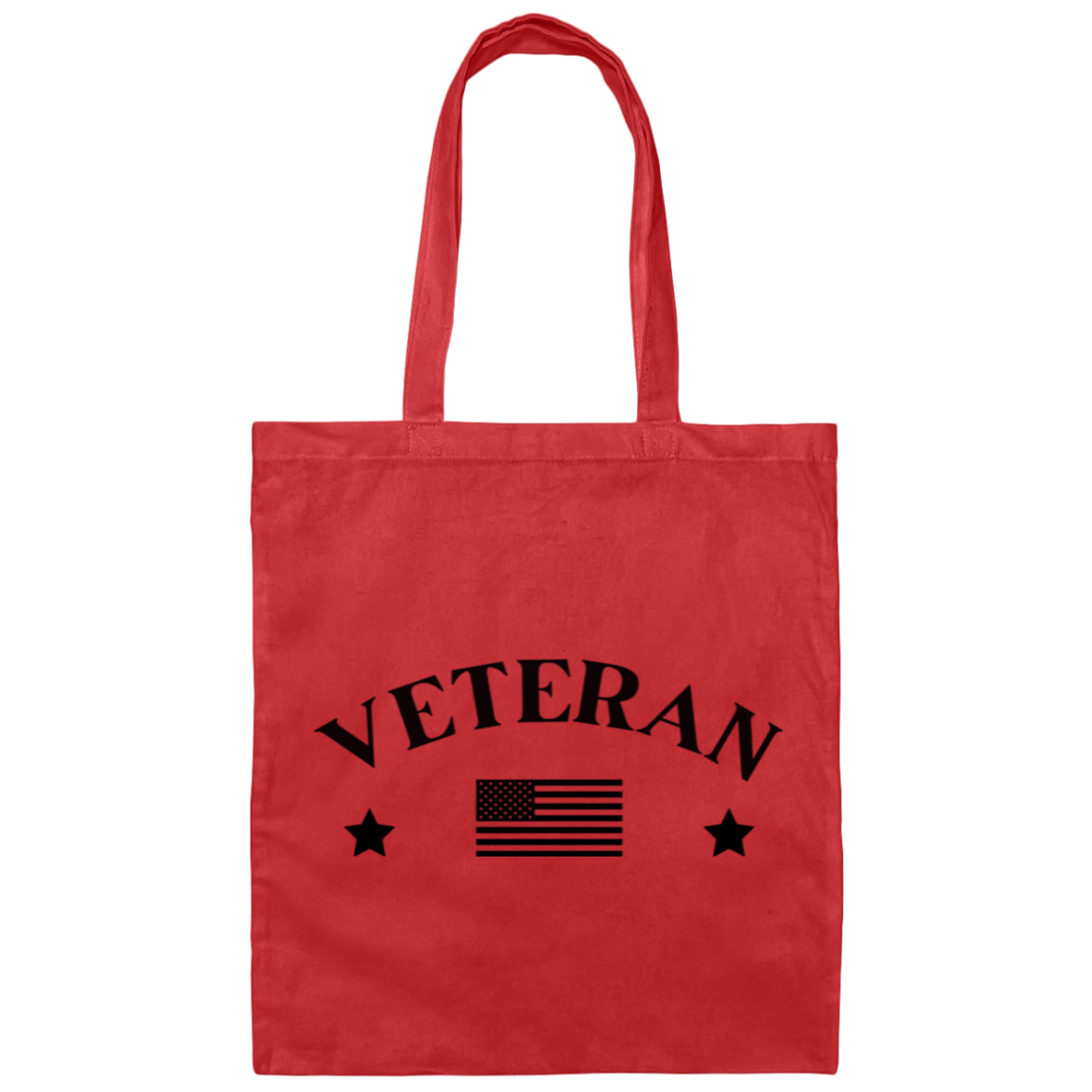 Veteran w/Flag - Tote Bag
