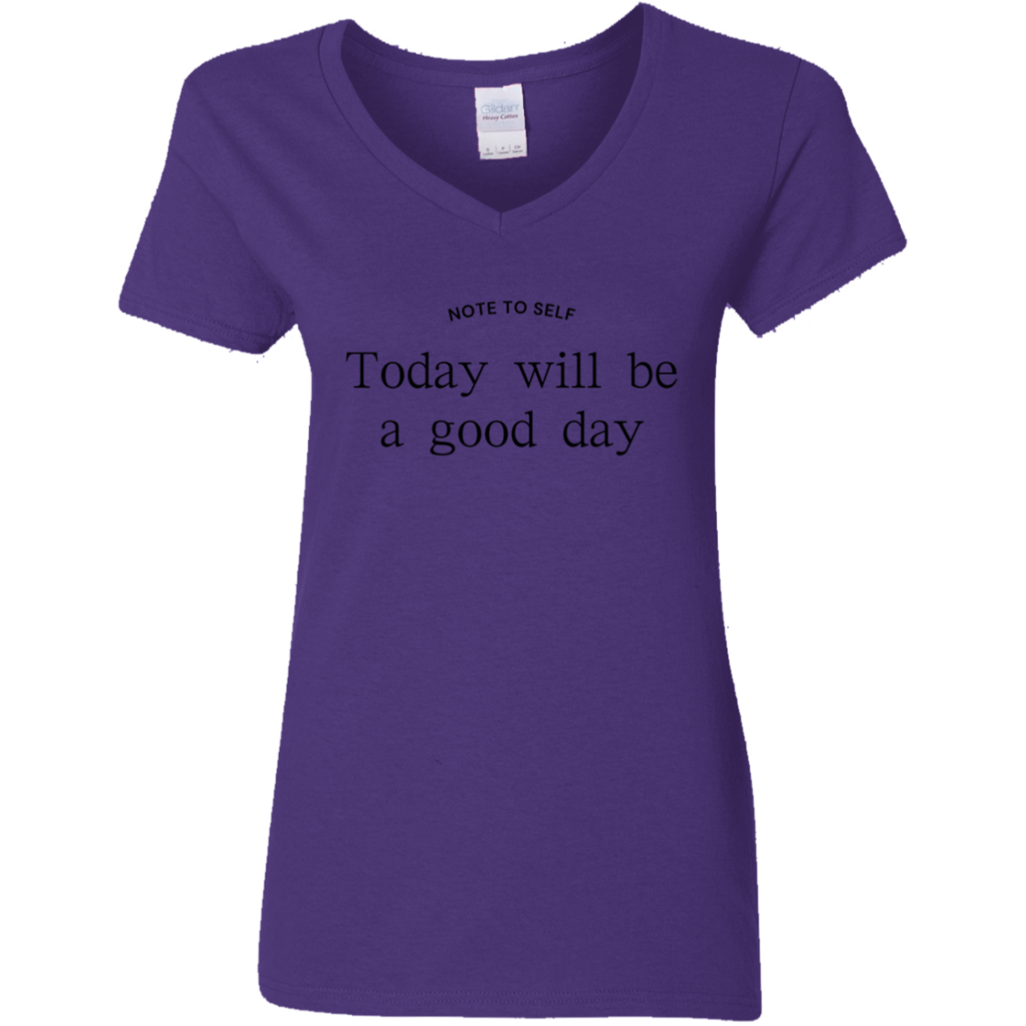 Note to Self - Good Day - V-Neck T-Shirt