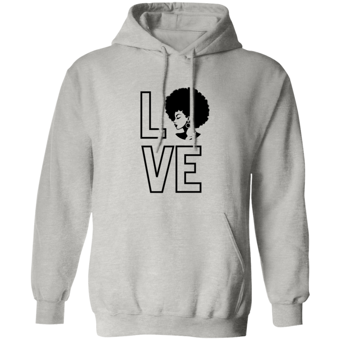 Love (Natural Hair pic) Pullover Hoodie