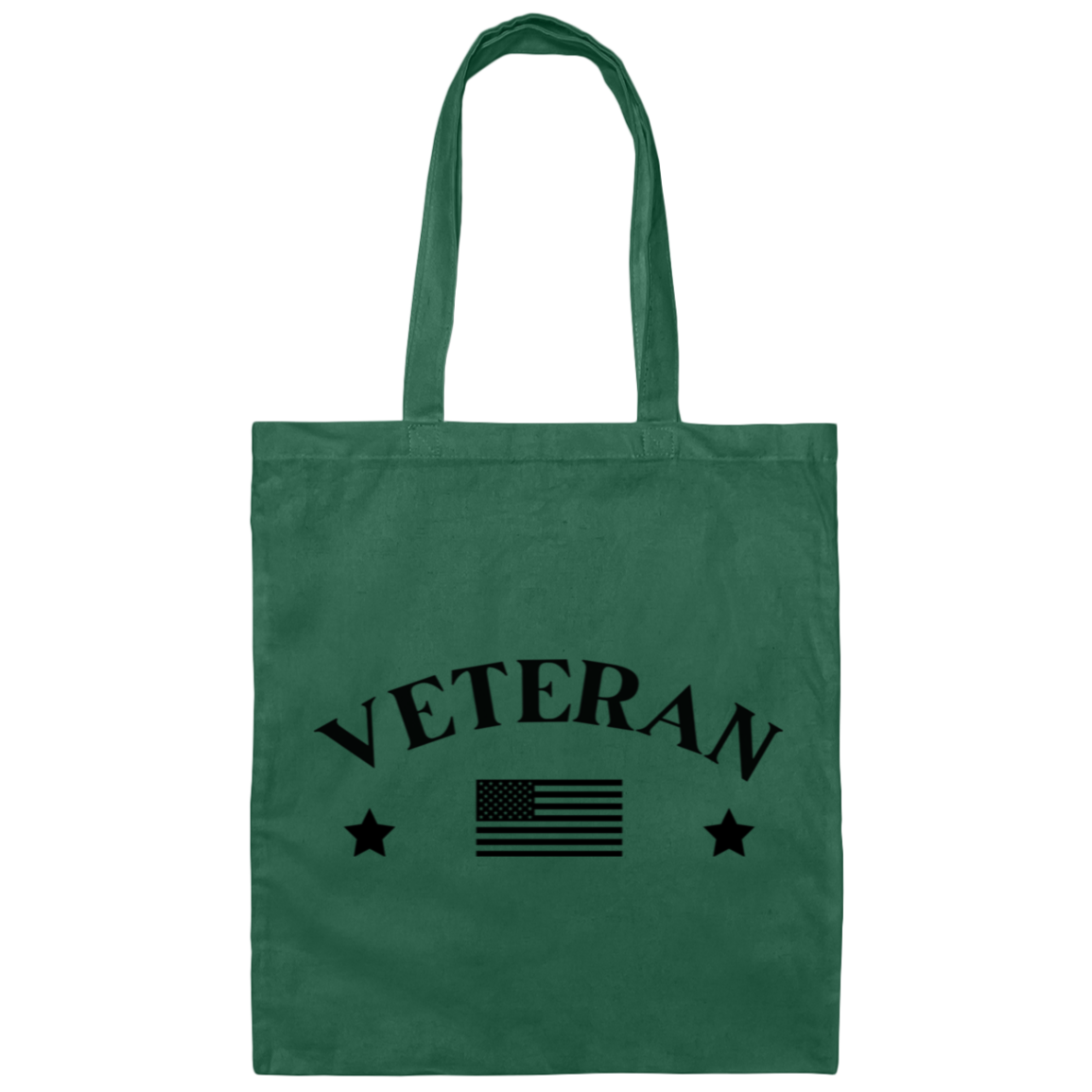 Veteran w/Flag - Tote Bag