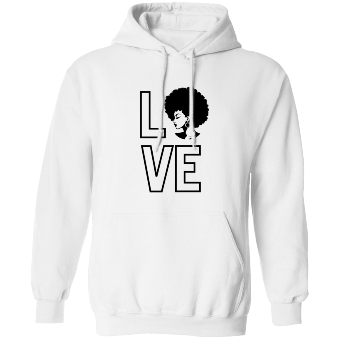 Love (Natural Hair pic) Pullover Hoodie