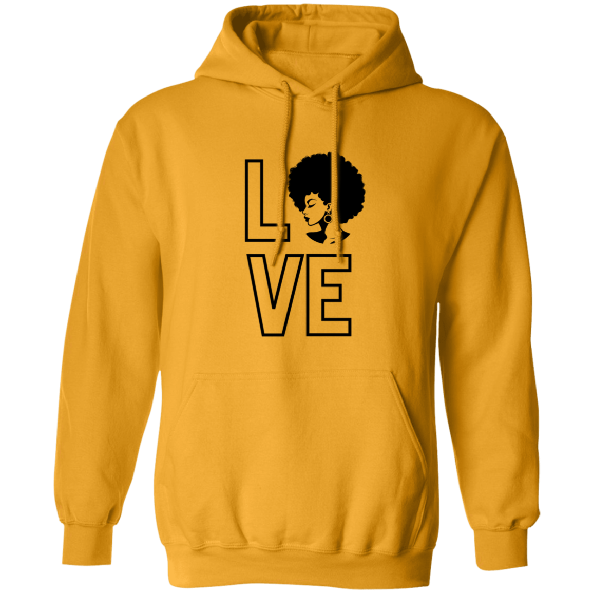 Love (Natural Hair pic) Pullover Hoodie