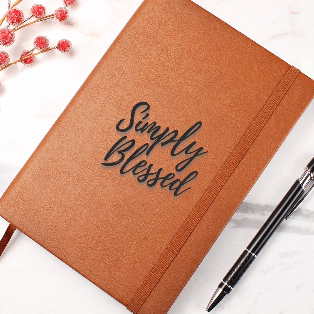 Simply Blessed - Vegan Leather Journal
