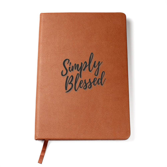 Simply Blessed - Vegan Leather Journal