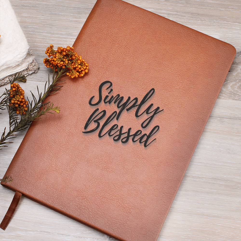 Simply Blessed - Vegan Leather Journal