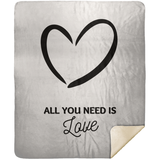 Love Blanket (Solid) - Premium Mink Sherpa Blanket 50x60