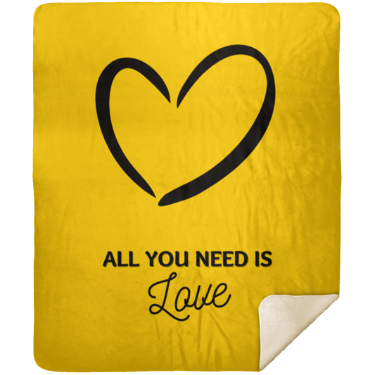 Love Blanket (Solid) - Premium Mink Sherpa Blanket 50x60