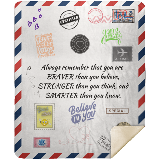 Braver, Stronger and Smarter Blanket for her