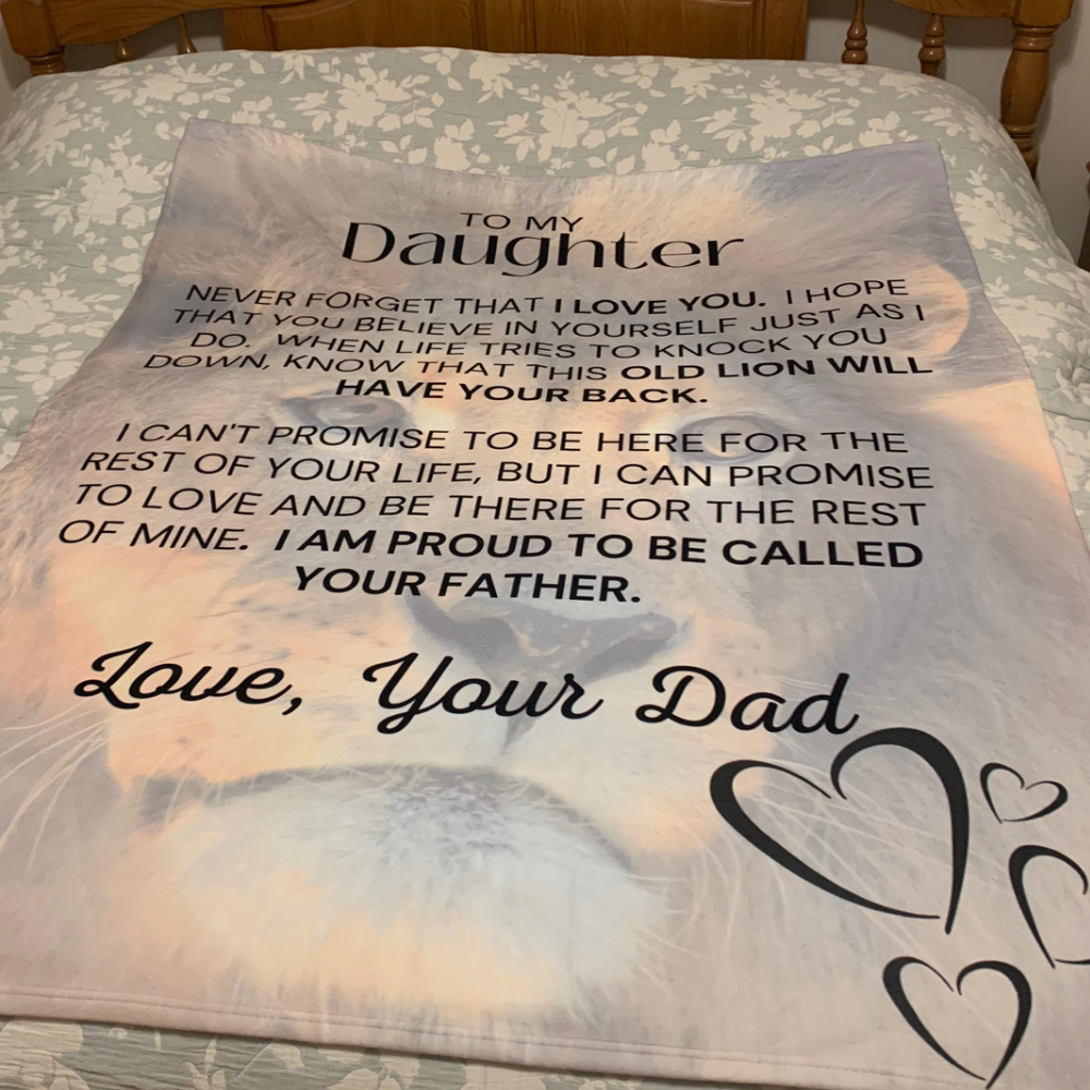 Daughter Old Lion - Arctic Fleece Blanket 50x60