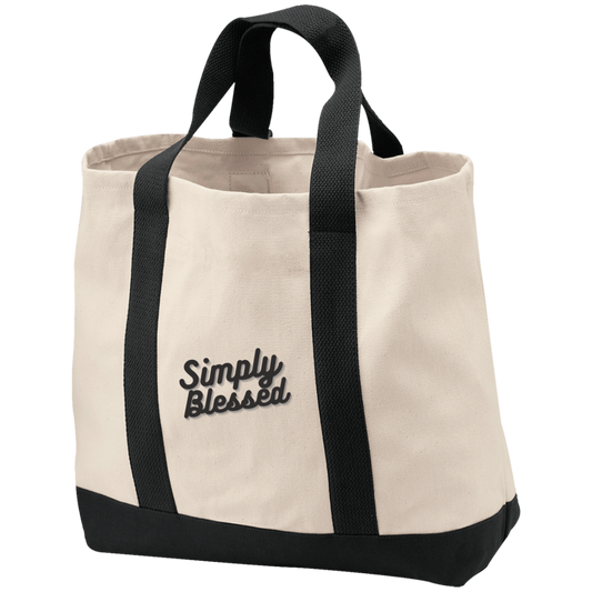 Simply Blessed - 2-Tone Shopping Tote
