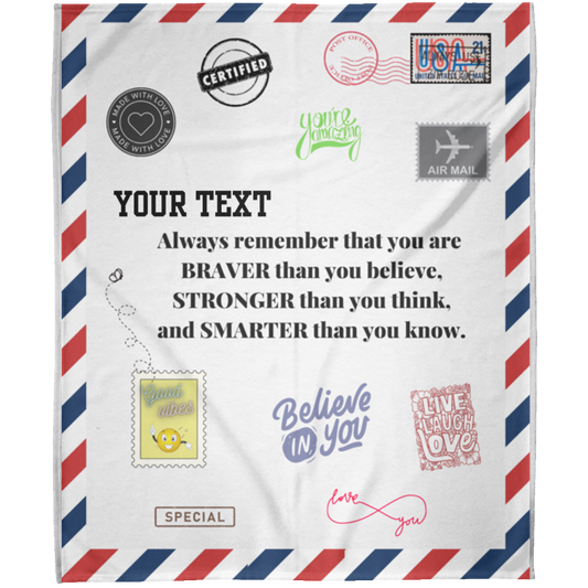 Postcard with Name - FLM Arctic Fleece Blanket 50x60