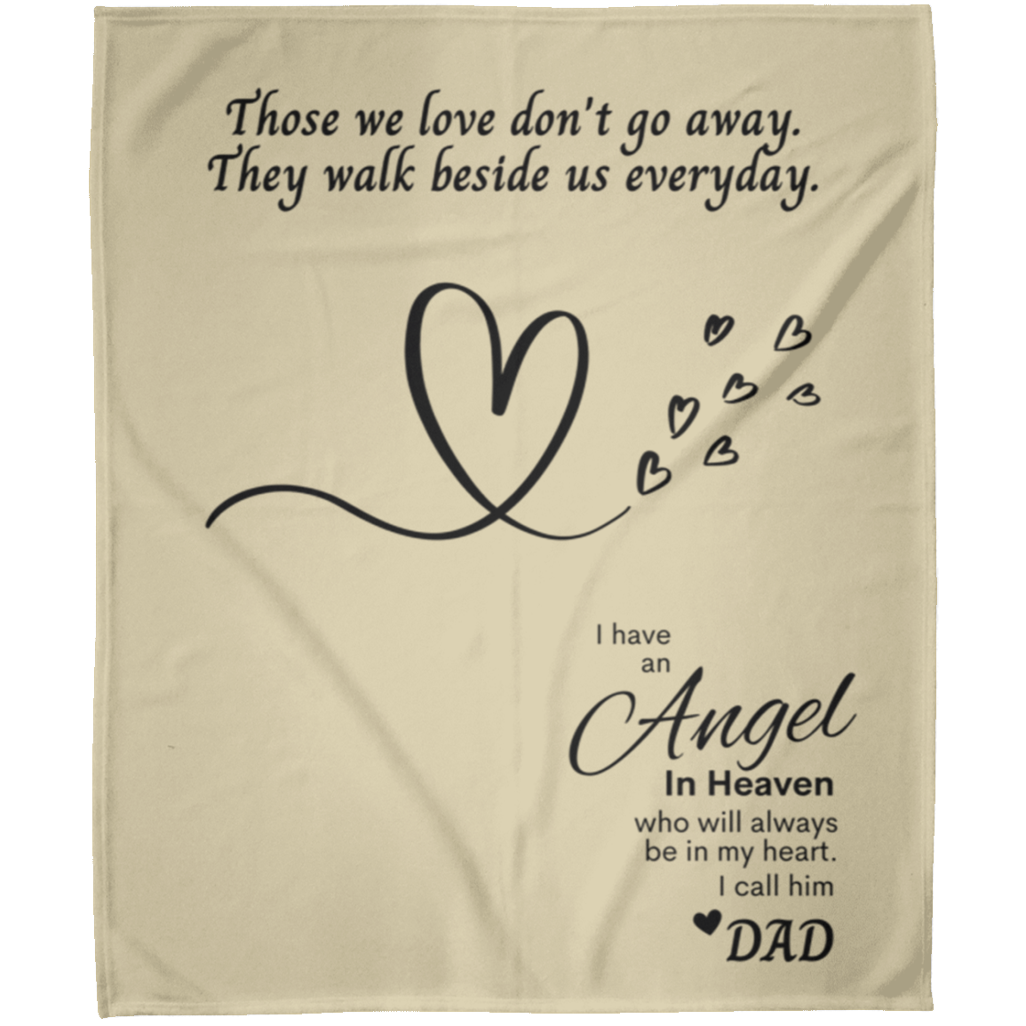 Memory Blanket for Dad - Arctic Fleece Blanket 50x60