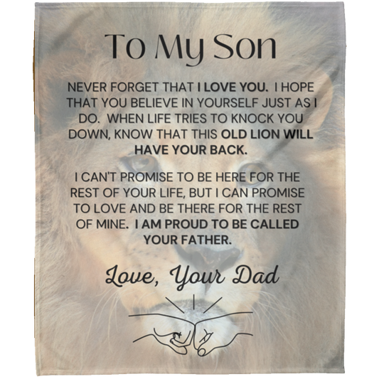 Son Old Lion - Arctic Fleece Blanket 50x60