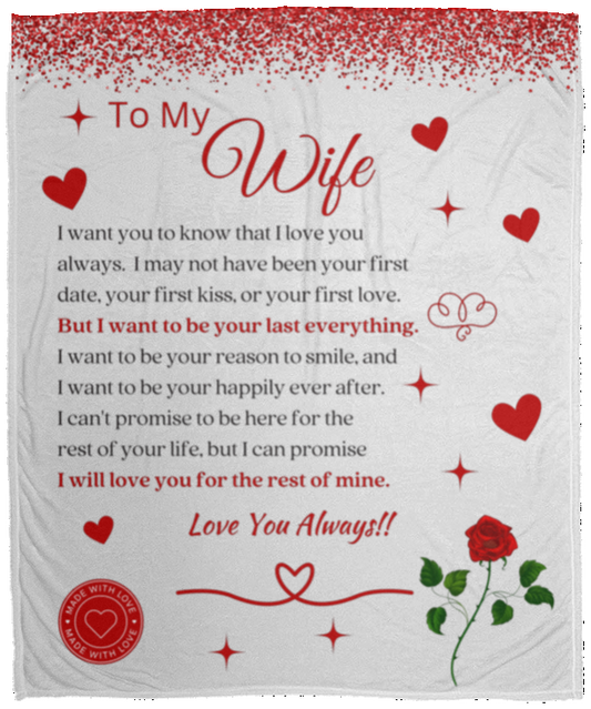 Wife Love Always - Fleece Blanket - 50x60