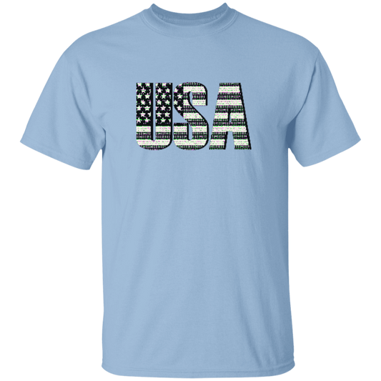 USA Flag Letters (BLK/WHT)
