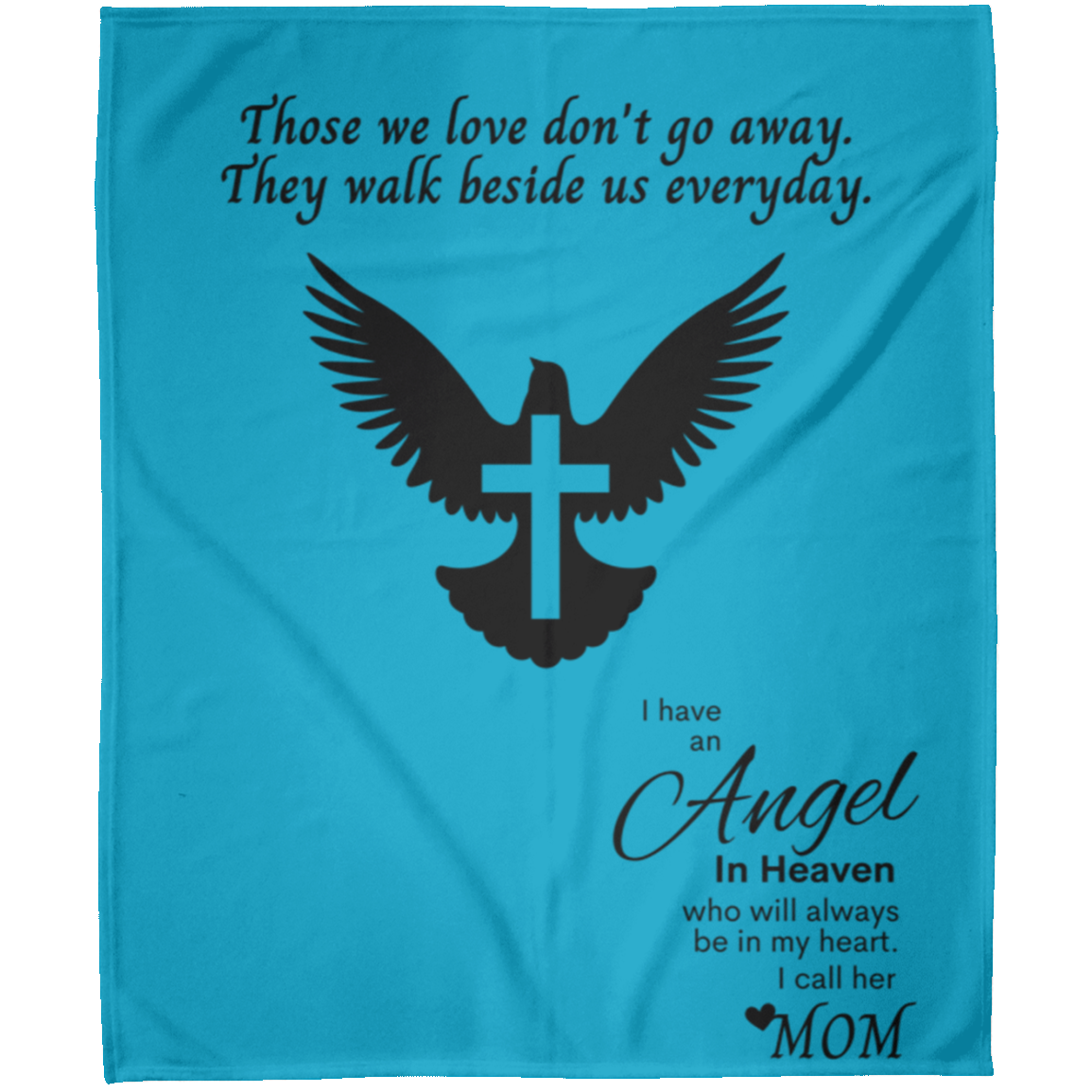 Memory Blanket for Mom (Dove) - Arctic Fleece Blanket 50x60