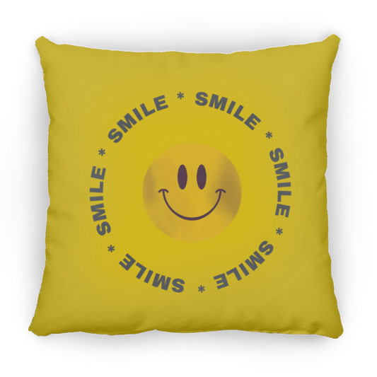Smile Circle - Small Square Pillow