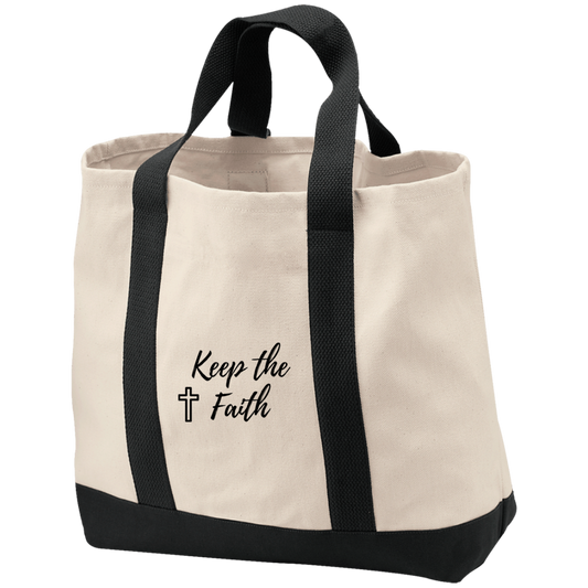 Keep the Faith - 2-Tone Shopping Tote