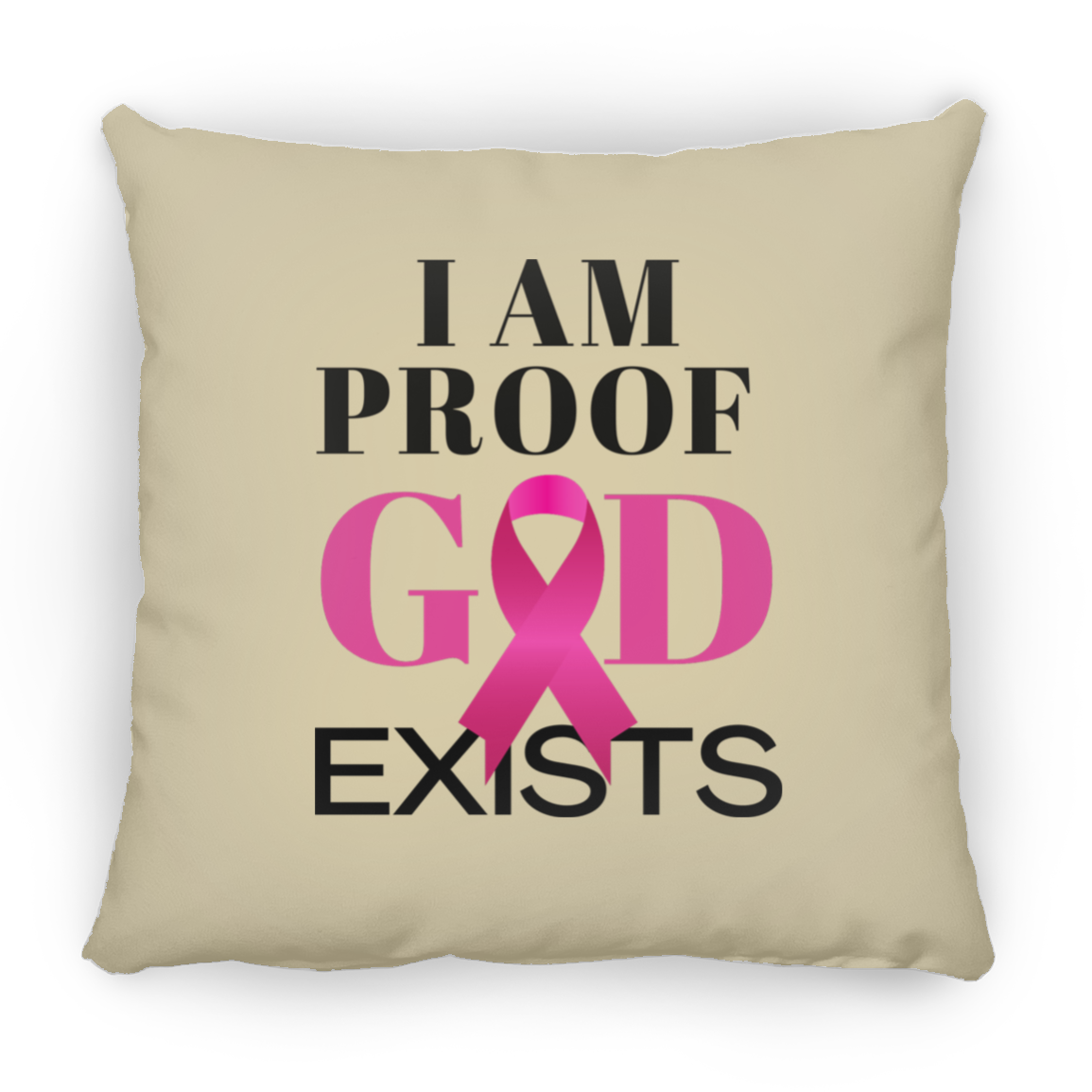 I Am Proof God Exists - Medium Square Pillow
