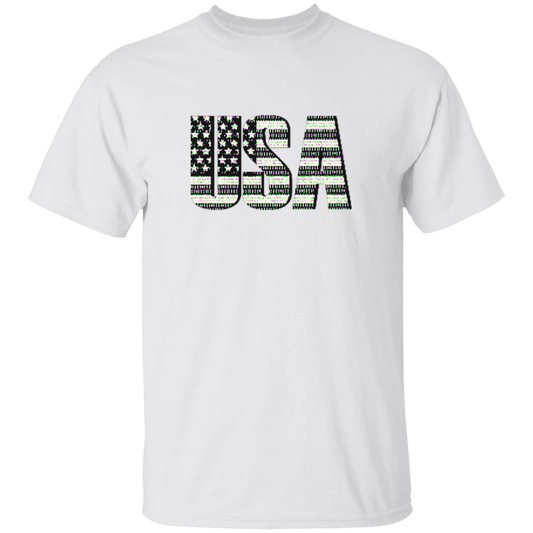 USA Flag Letters (BLK/WHT)