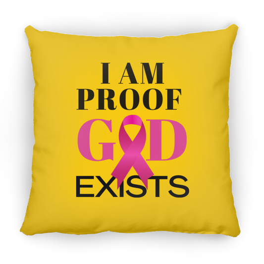 I Am Proof God Exists - Medium Square Pillow