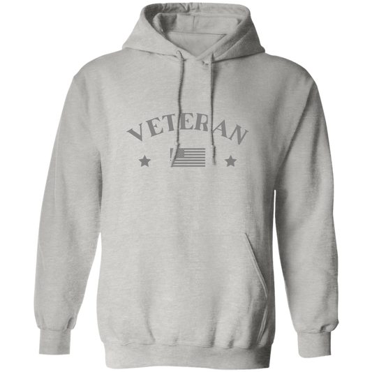 Veteran Pullover with Flag Hoodie (GRY)
