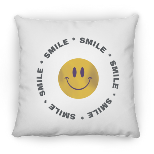Smile Circle - Small Square Pillow