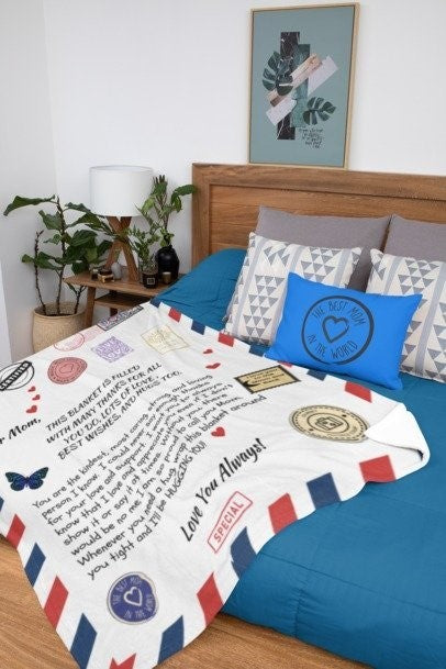 Postcard to Mom Blanket - Arctic Fleece Blanket 50x60