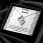 To My Aunt / Double Hearts Necklace