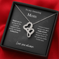 Amazing Mom / Single Parent / Double Hearts Necklace