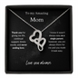 Amazing Mom / Single Parent / Double Hearts Necklace