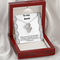 To My Aunt / Double Hearts Necklace