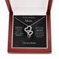 Amazing Mom / Single Parent / Double Hearts Necklace